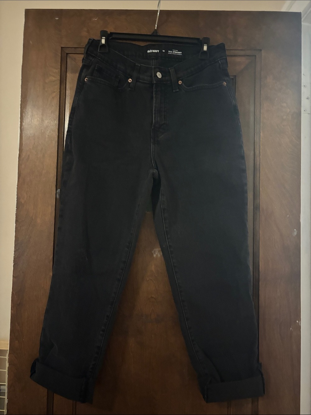 Old Navy Black Boyfriend Jeans - High Rise Relaxed Fit